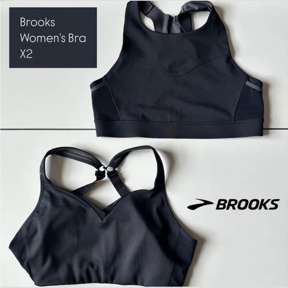 Brooks Black Running Sports Bra Bundle (2)